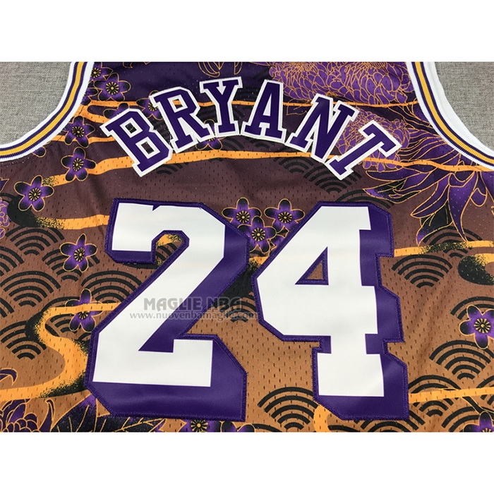 Maglia
 Kobe Bryant NO 24 Los Angeles Lakers Mitchell & Ness Lunar New Year Viola
